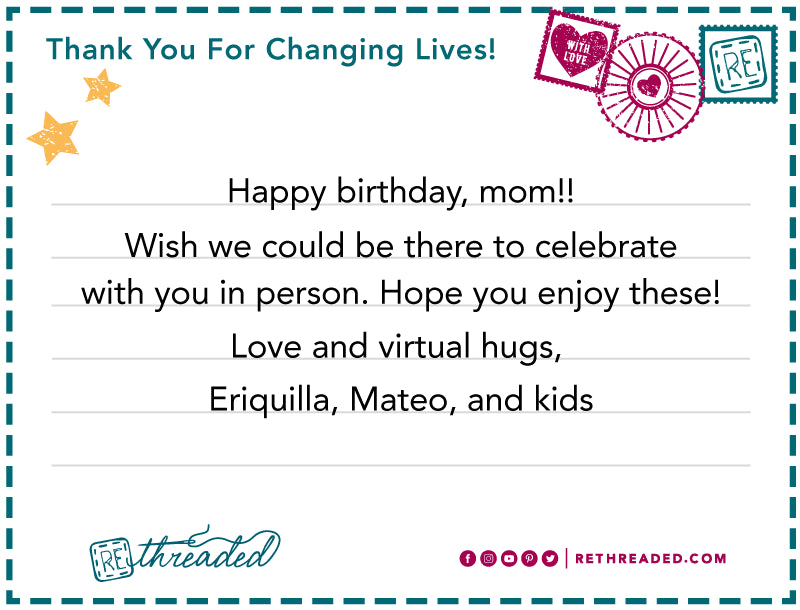 Send Love From Afar With Rethreaded Care Packages!