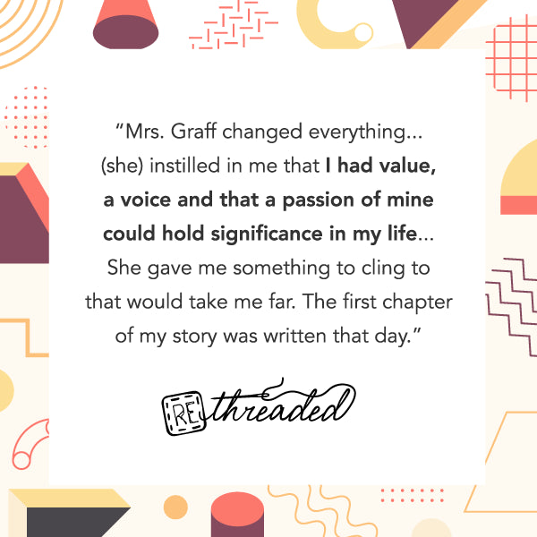 Teacher’s Words of Encouragement Give Student Wings To Fly And Direction To Pursue Hopes and Dreams