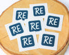 RE logo sticker