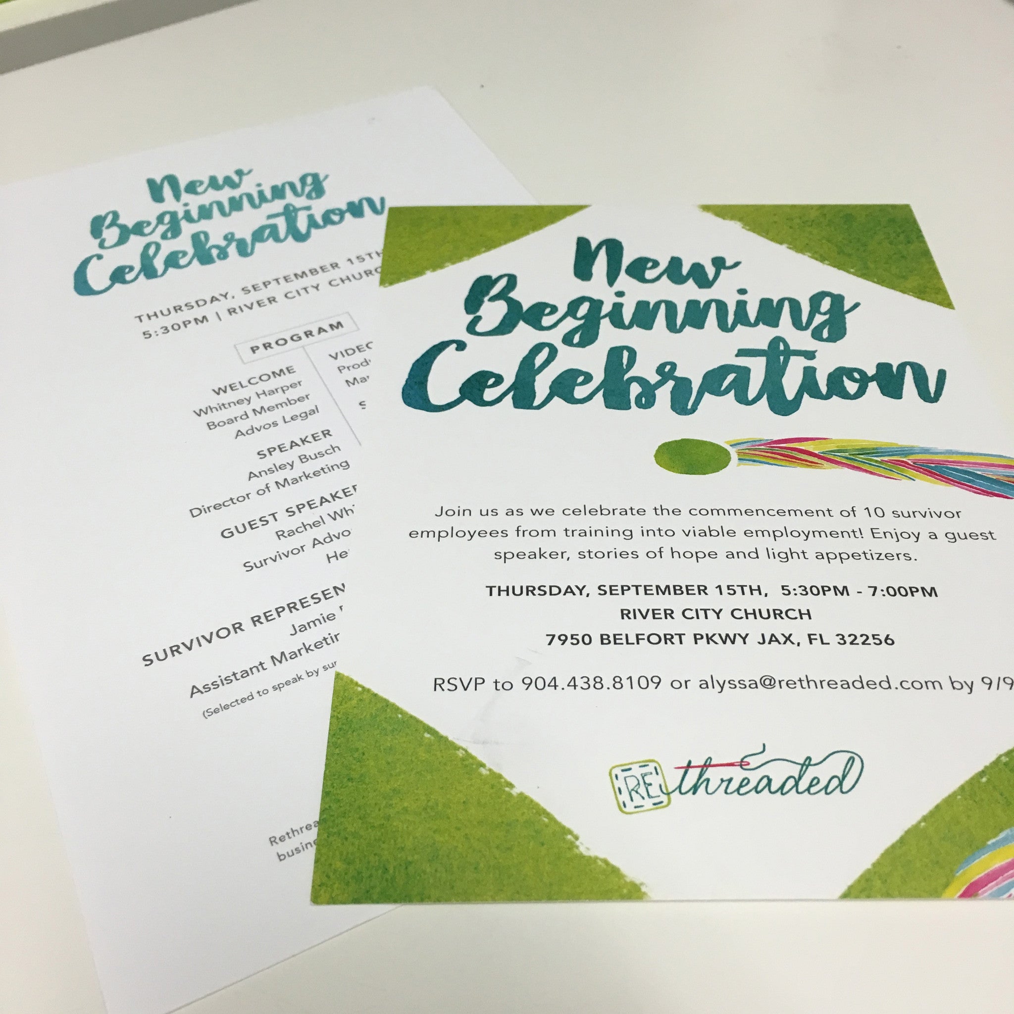 Rethreaded's New Beginning Celebration