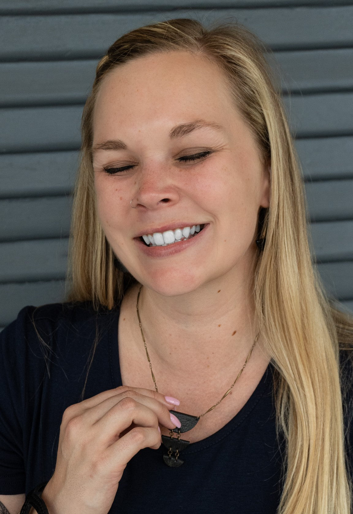 Wedge Drop Necklace