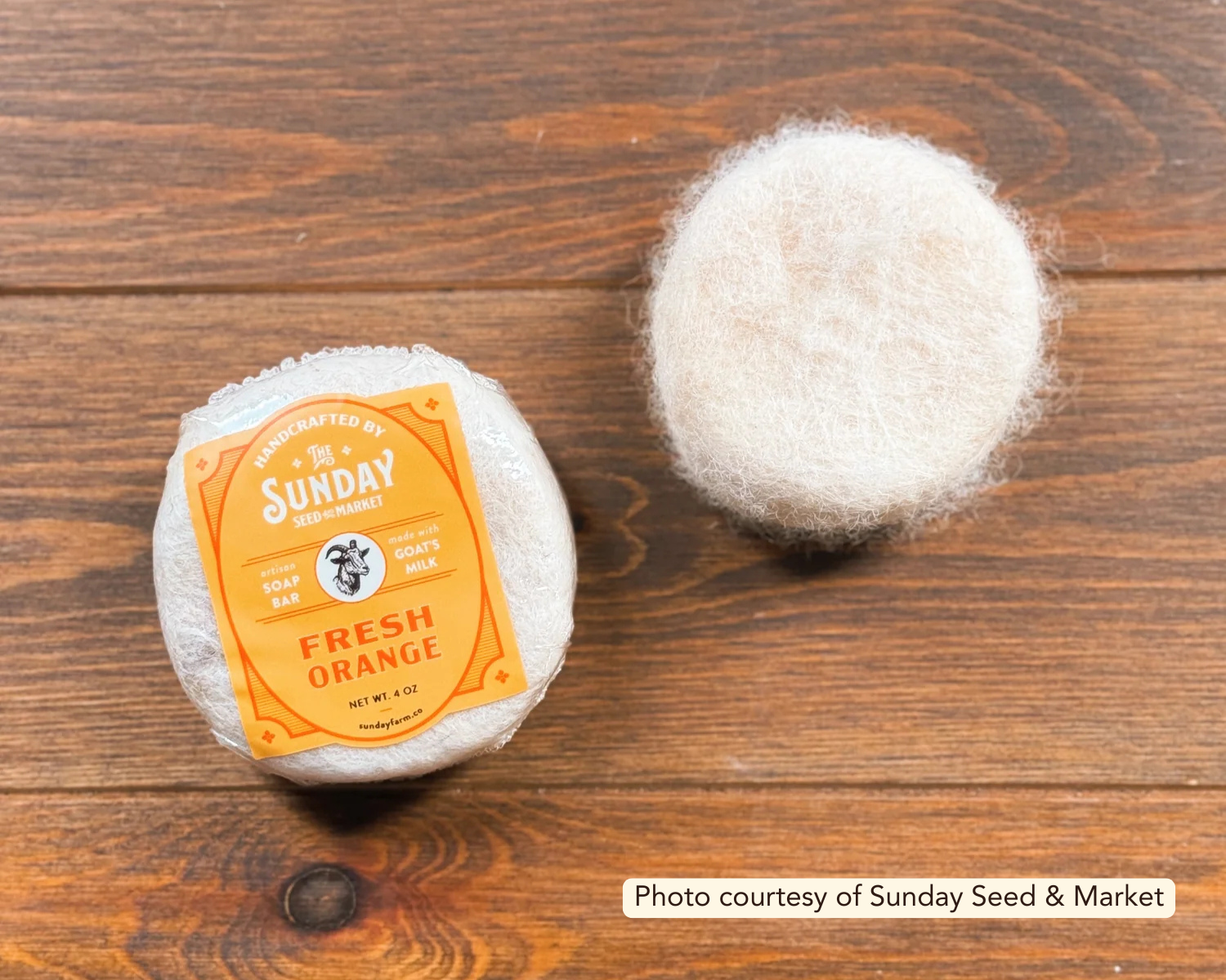 Fresh Orange Felted Soap Bar