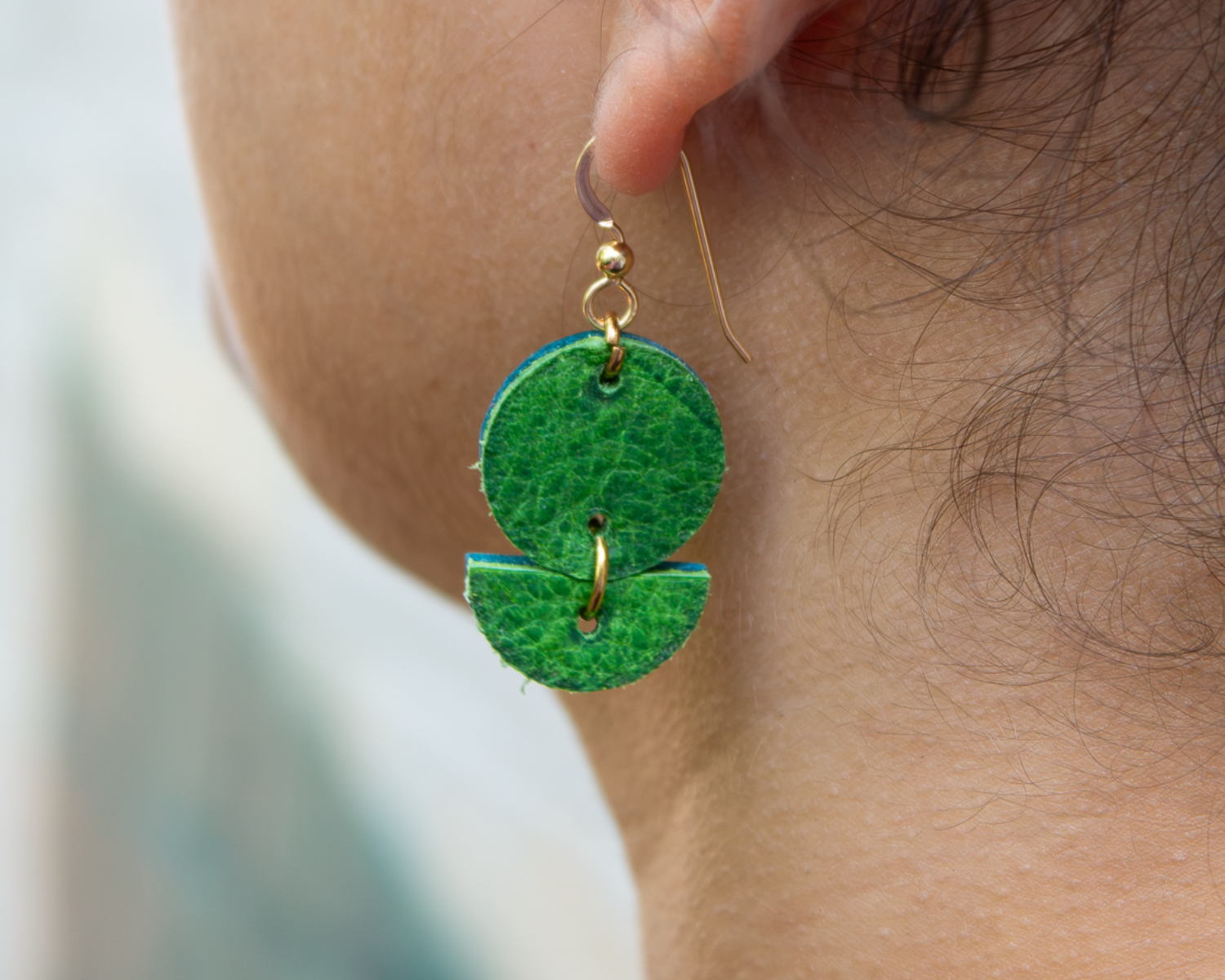 Purpose Earring - Emerald Green