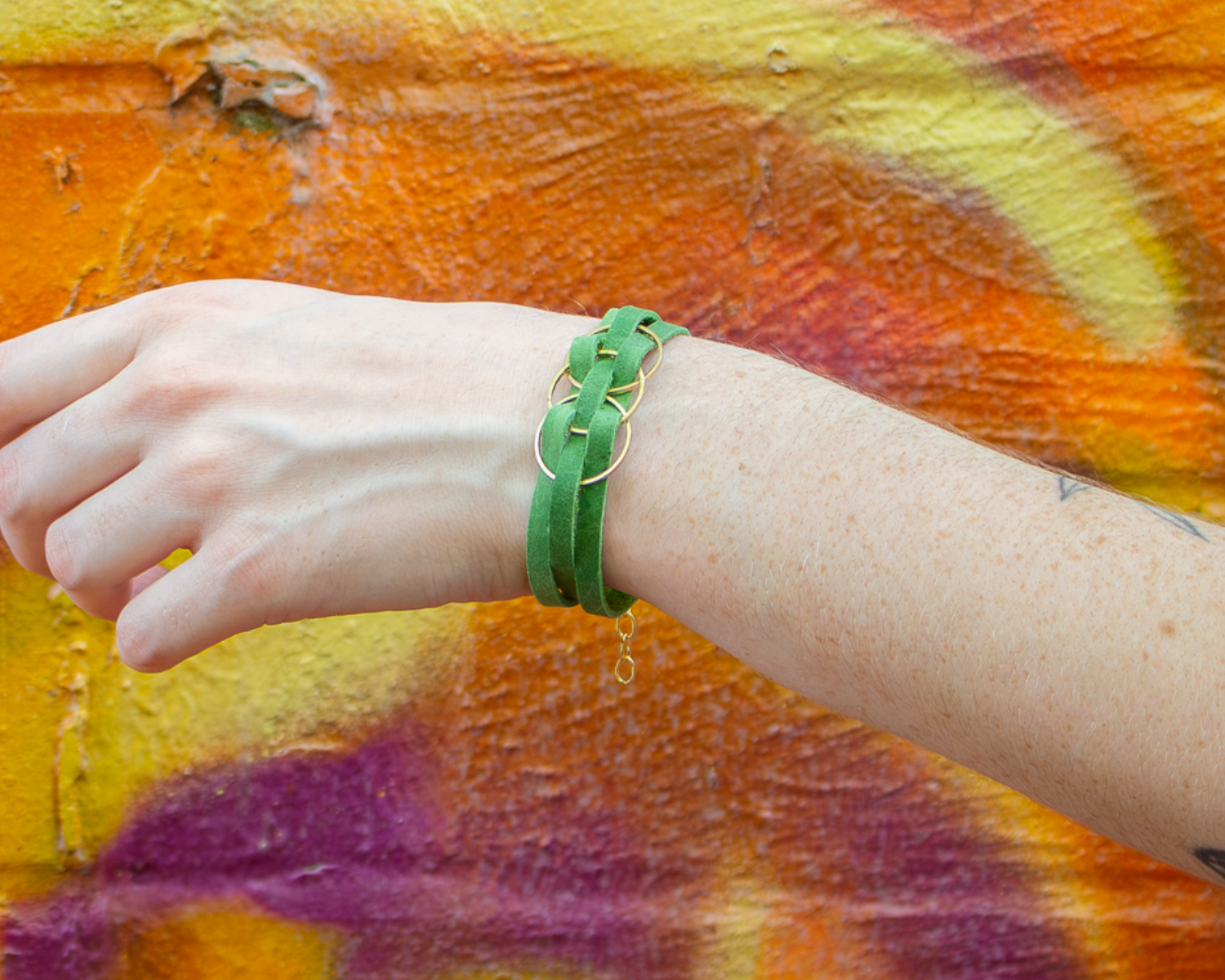 Eternity Bracelet - Grass Green