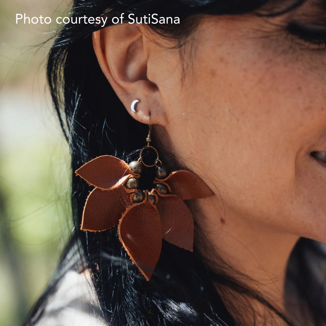 Bloom Earring / Cognac