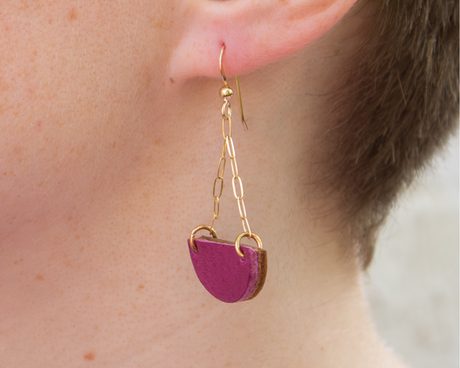 Potential Earring - Russet Rose