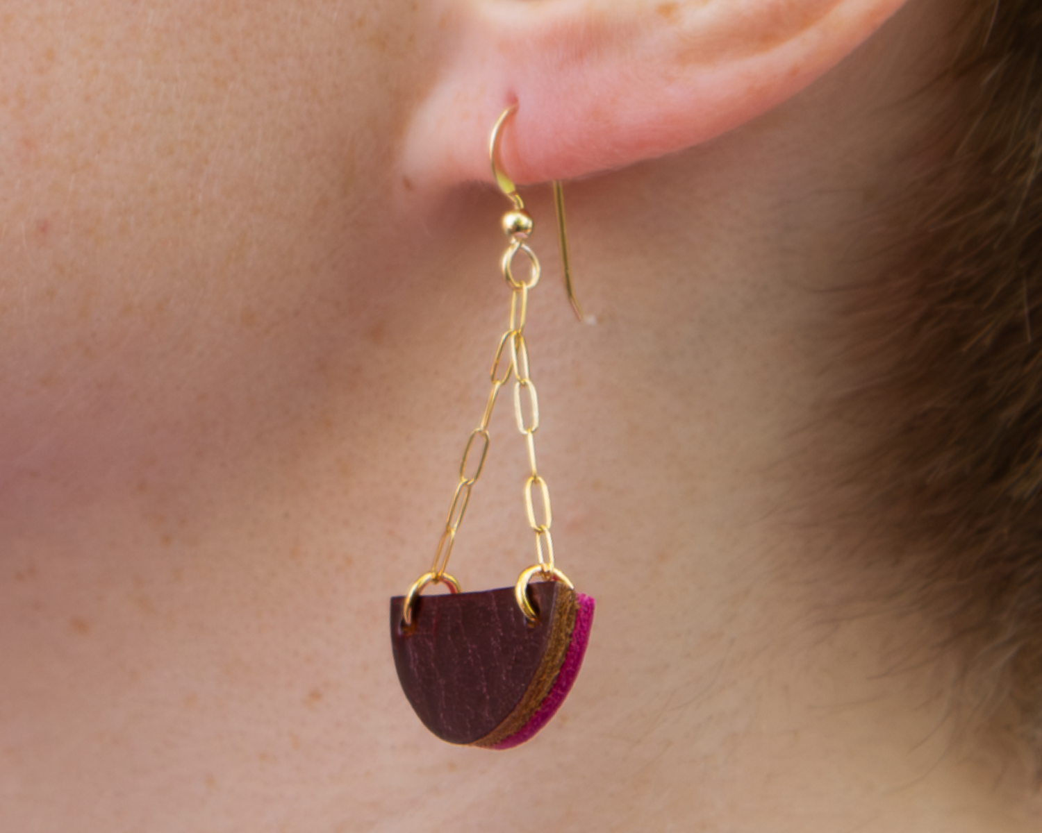 Potential Earring - Russet Rose