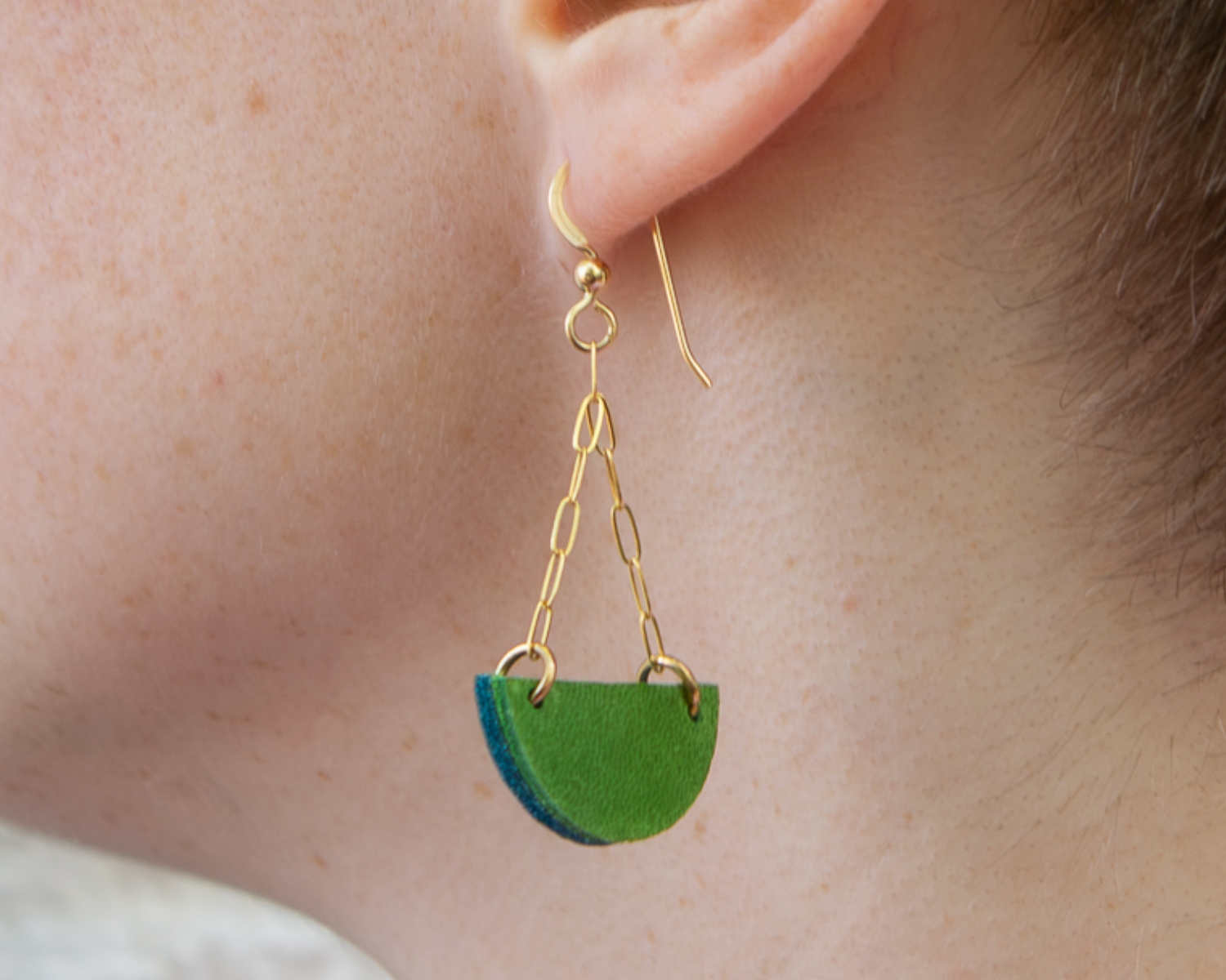 Potential Earring - Emerald Green