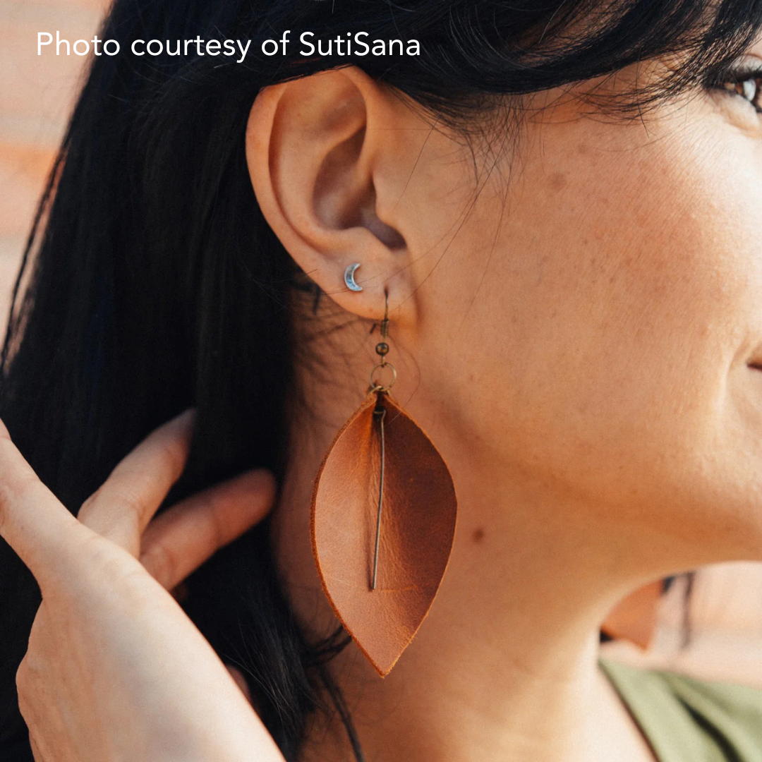 Laurel Earring / Cognac