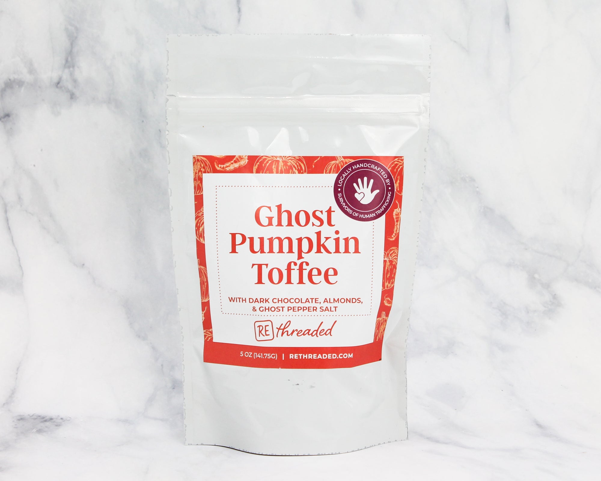 5 oz bag Ghost Pumpkin Toffee