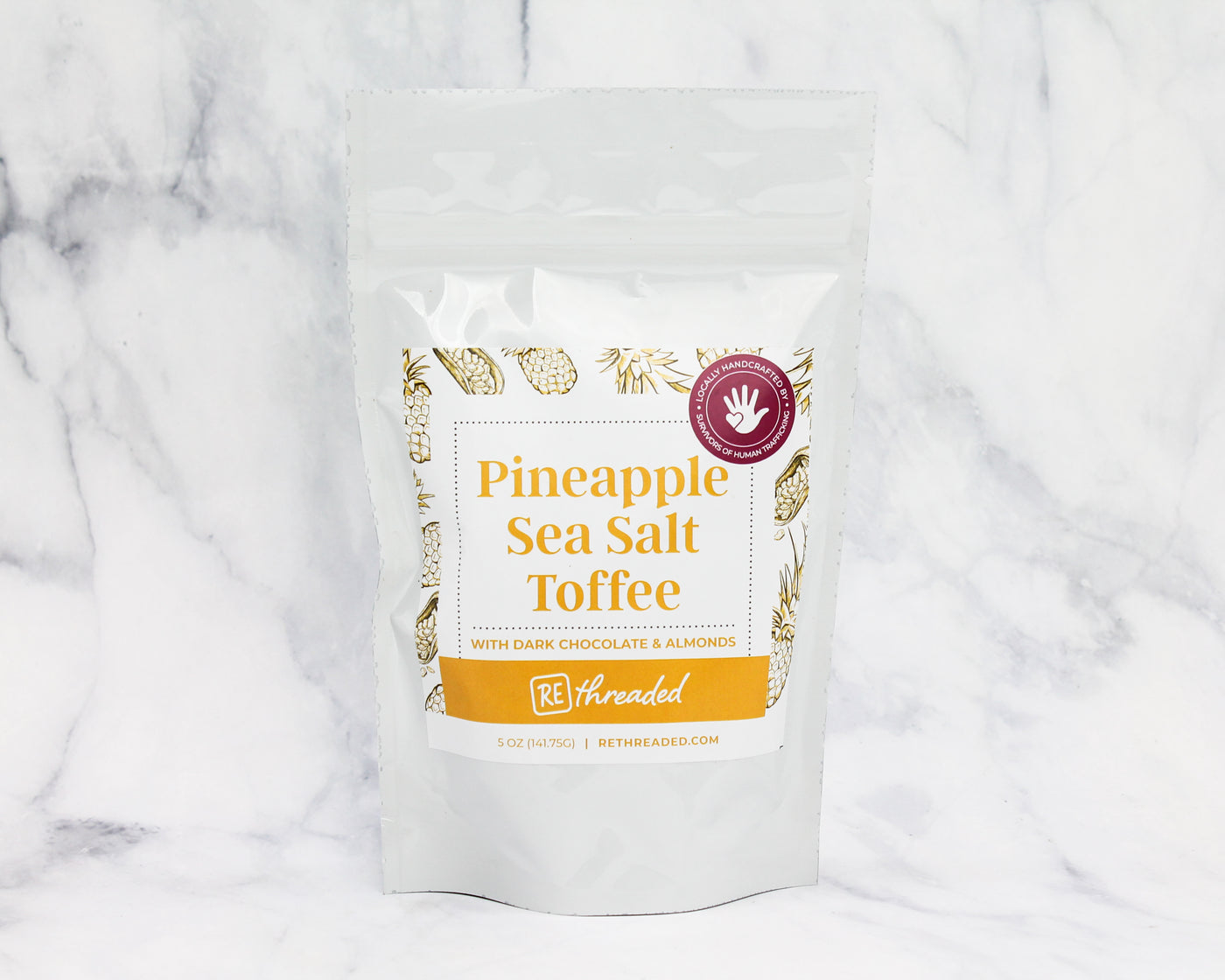 5 oz bag Pineapple Sea Salt Toffee