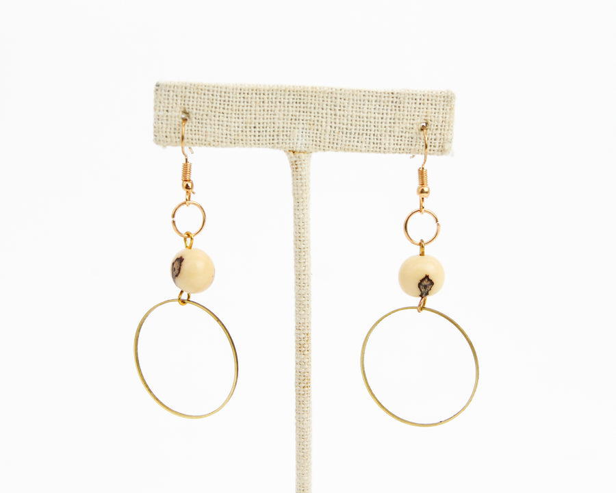 Acai Hoop Earring / Cream