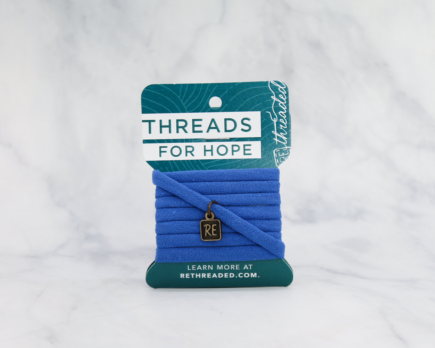 Threads for Hope Bracelet / Azure Blue