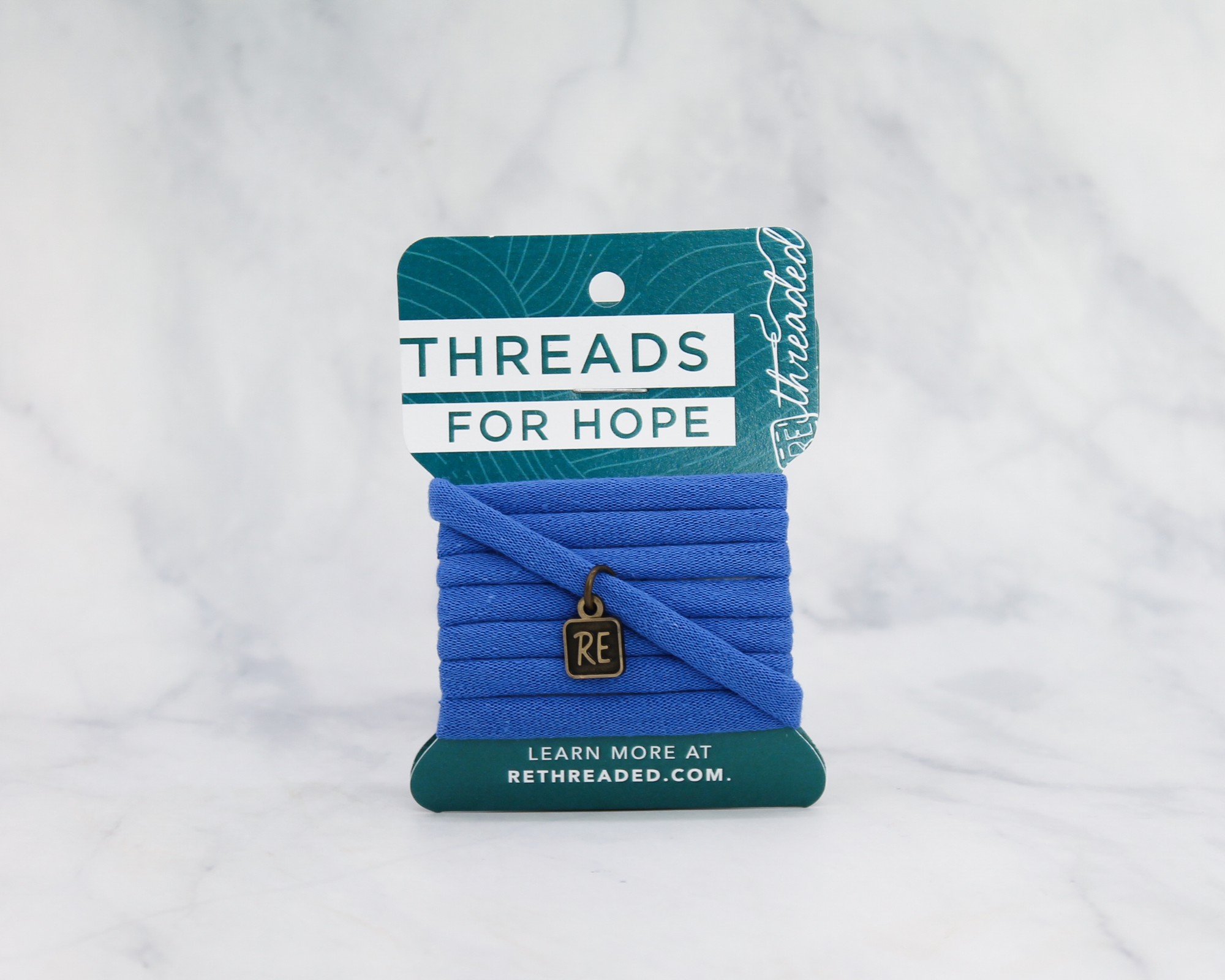 Threads for Hope Bracelet / Azure Blue