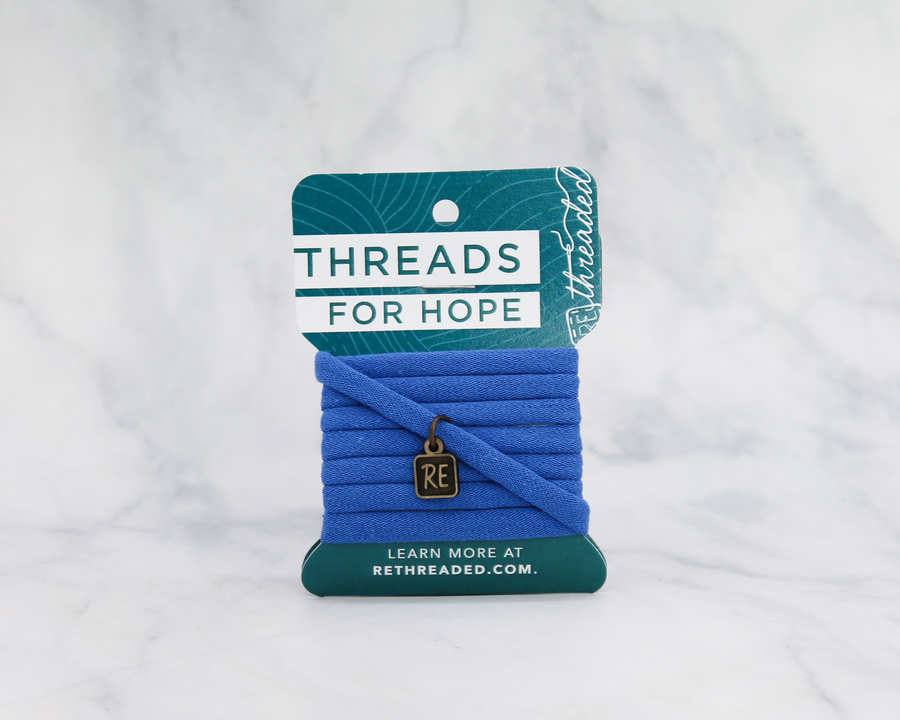 Threads for Hope Bracelet / Azure Blue