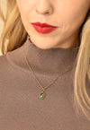 January Birthstone Necklace / Red