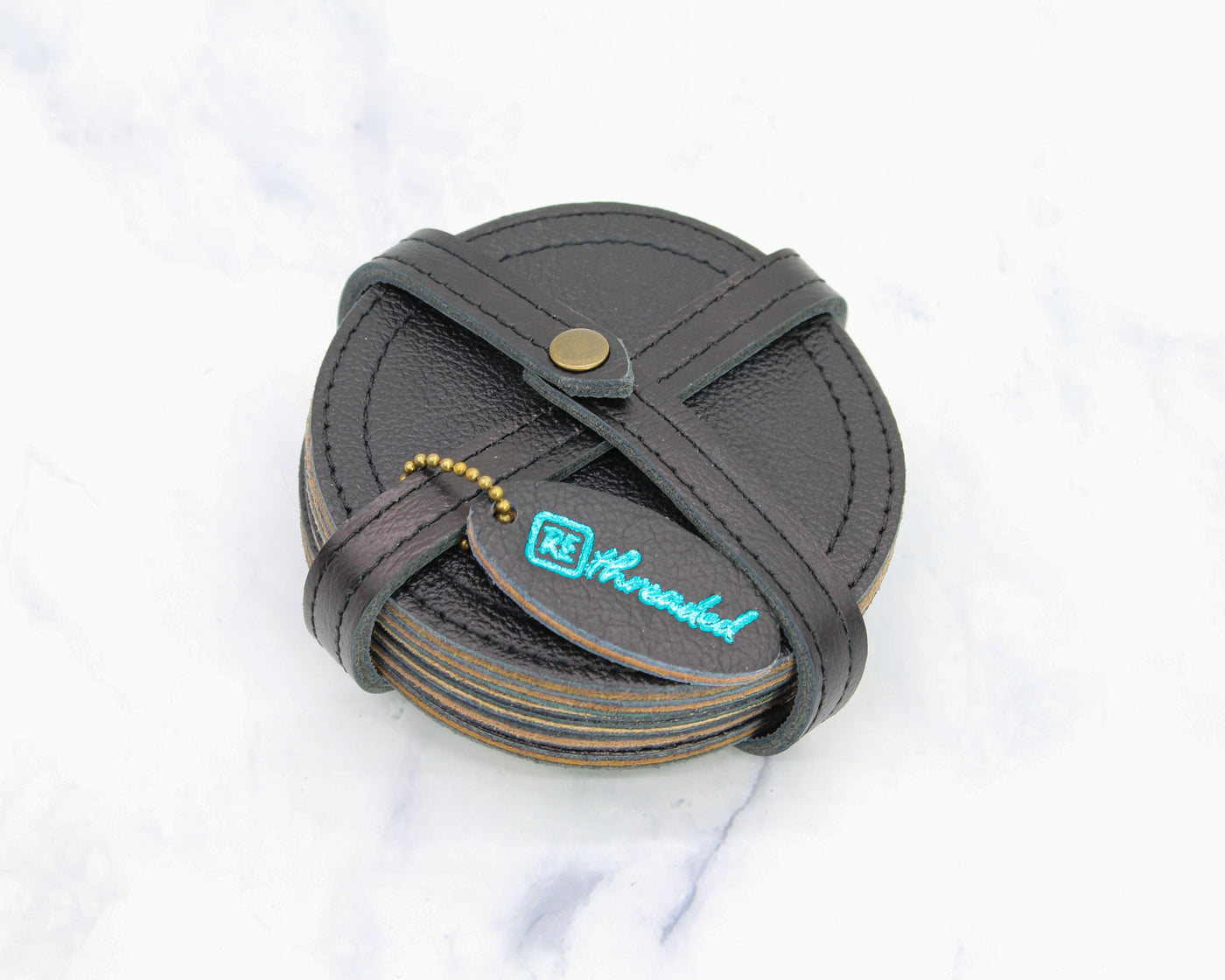 Leather Coasters / Onyx