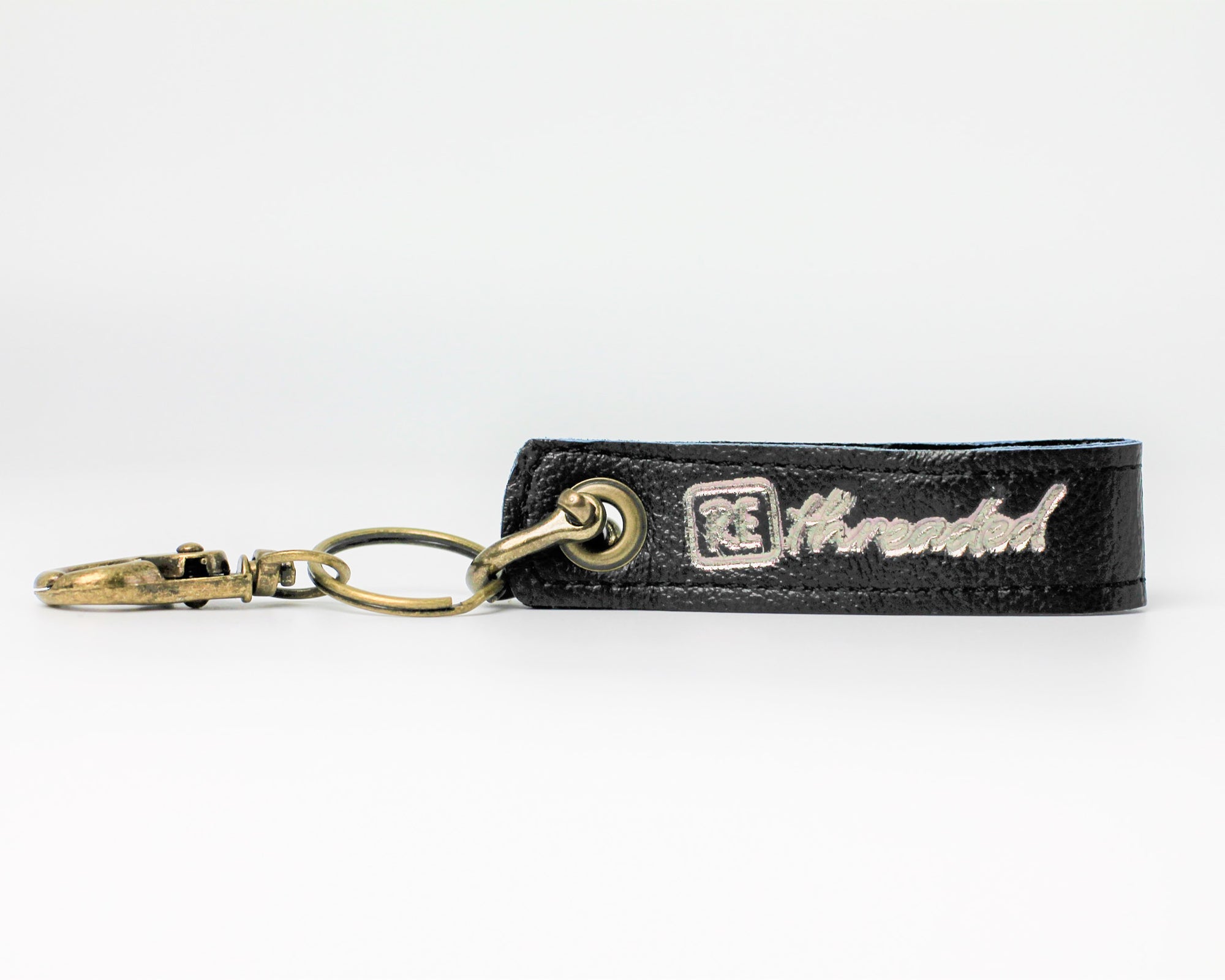 Leather Loop Keychain / Black