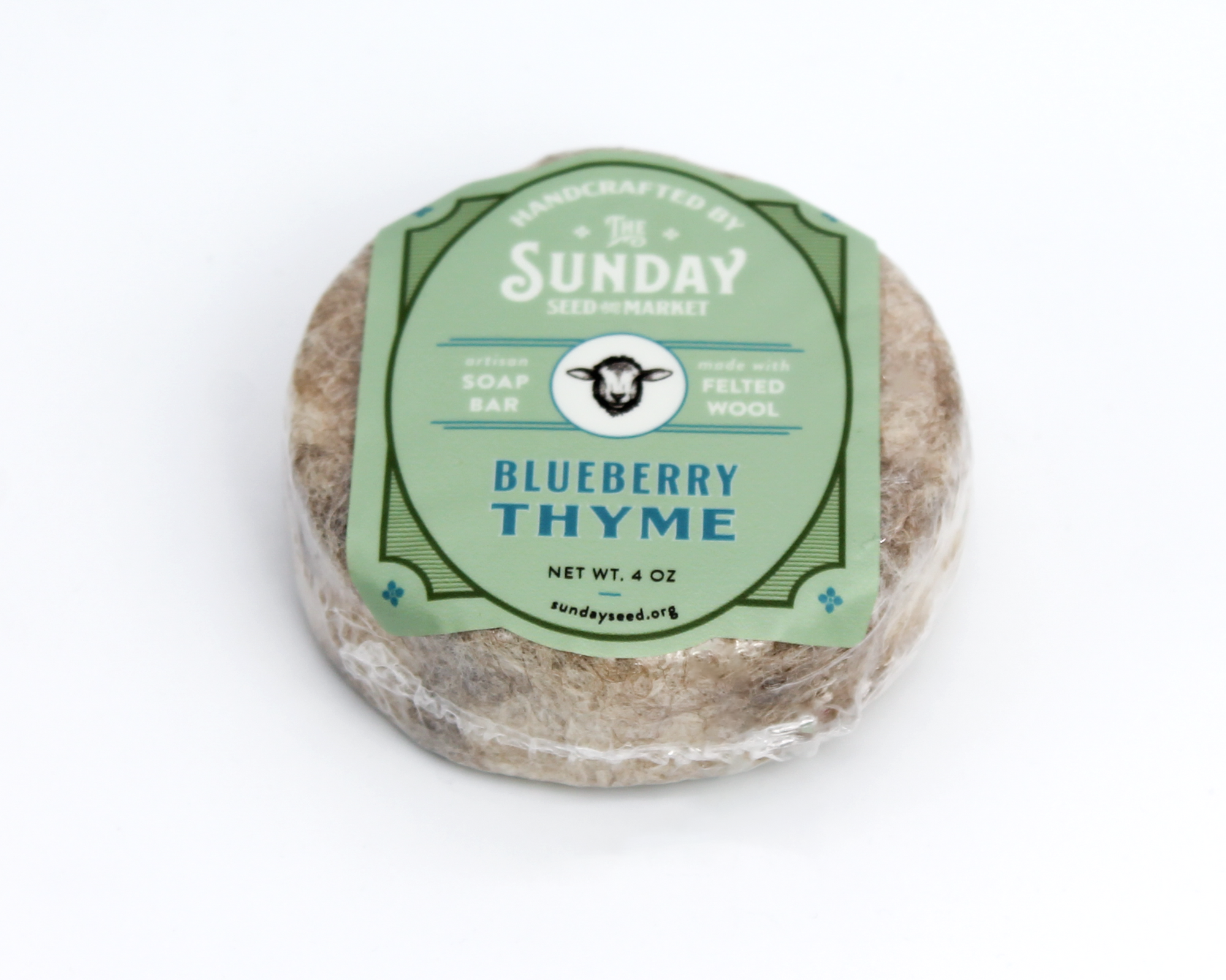 Blueberry Thyme Felted Soap Bar