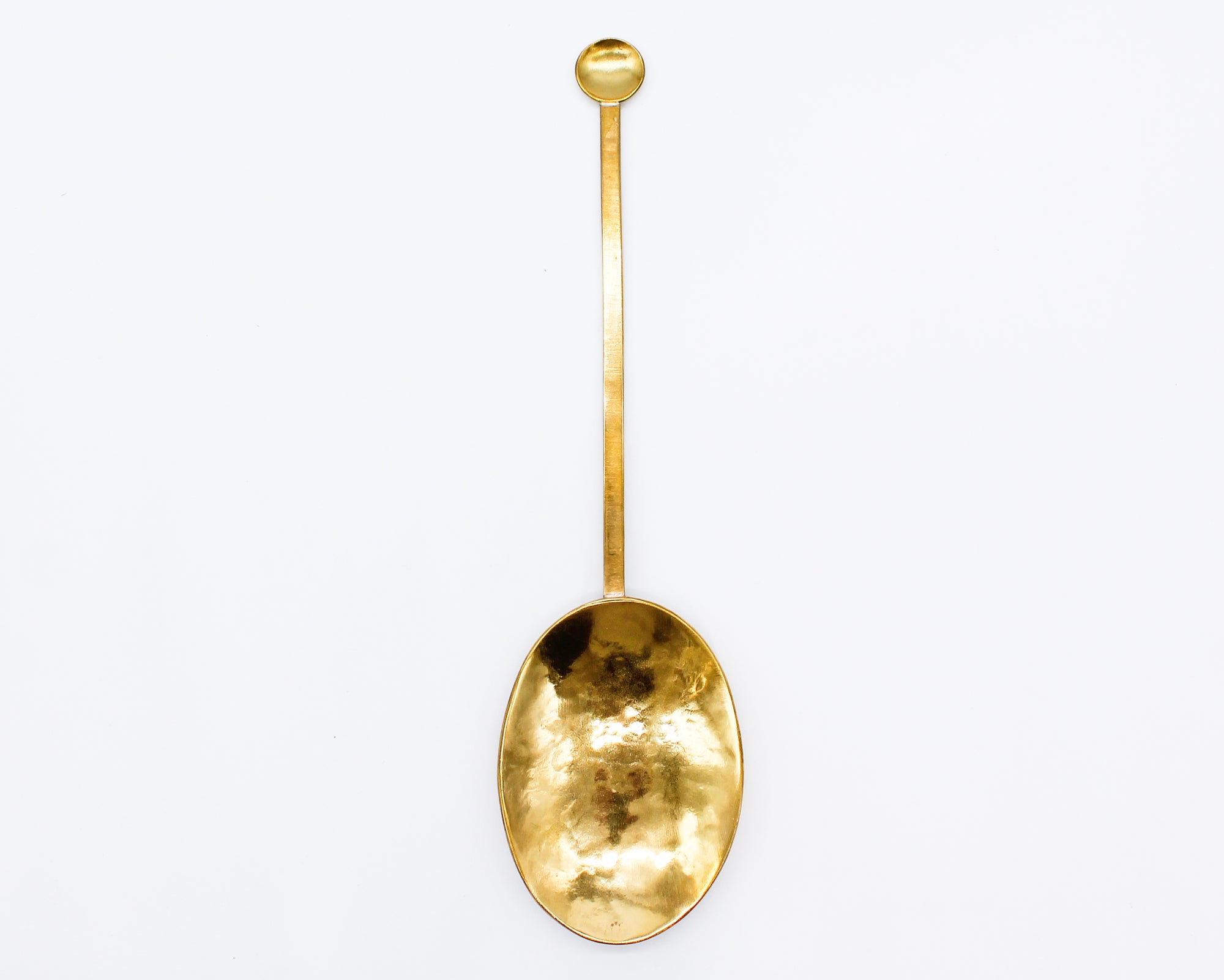 Oval Serving Spoon / Brass