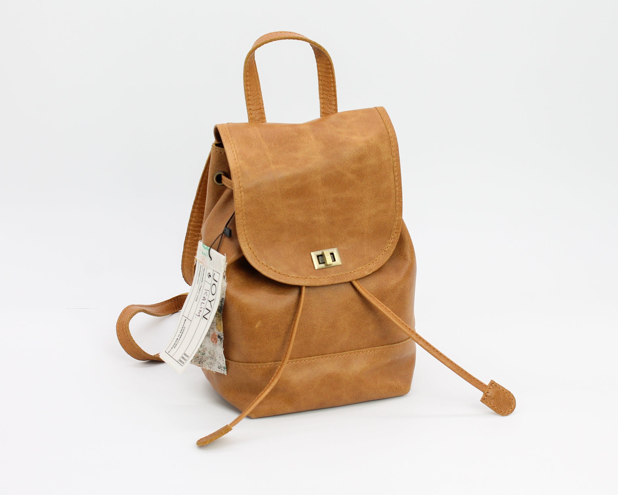 Mini Fold-Over Backpack / Camel