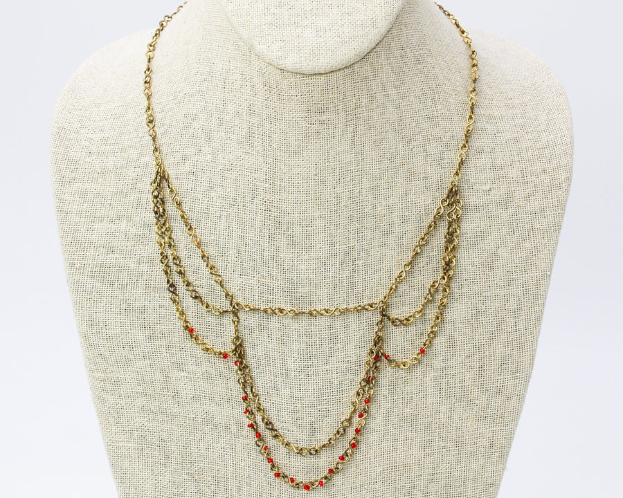 Cascade Necklace / Brass