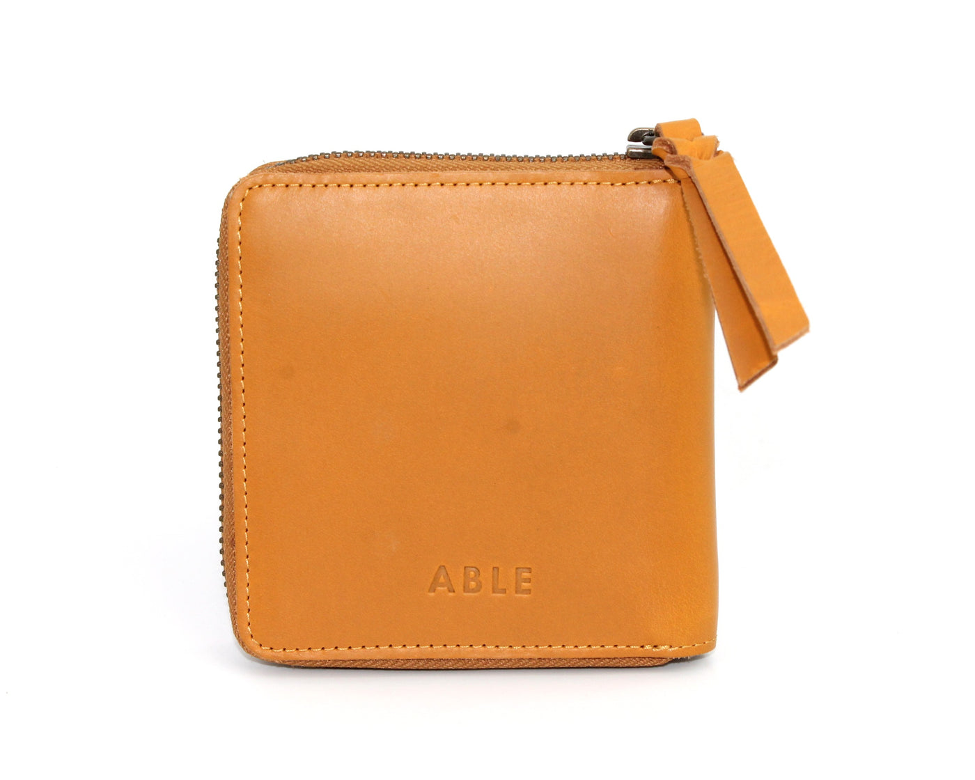 Small Zip Around Wallet / Cognac