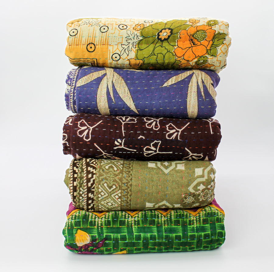 Double Kantha Blanket