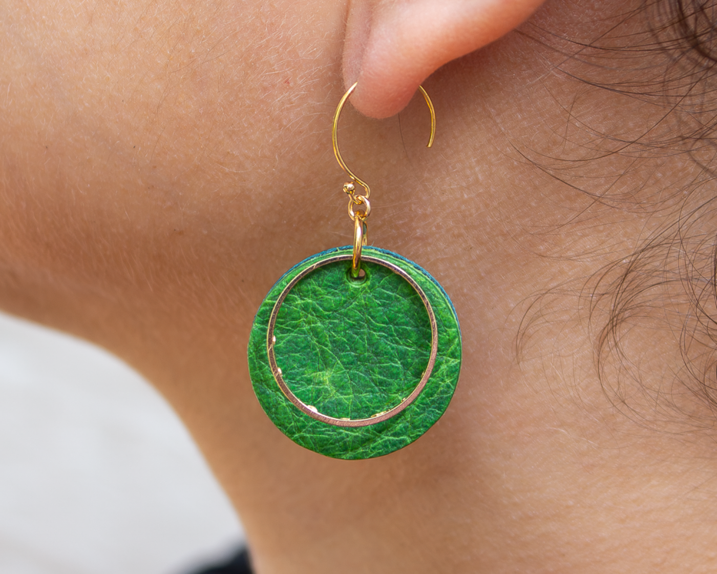 Community Earring - Emerald Green