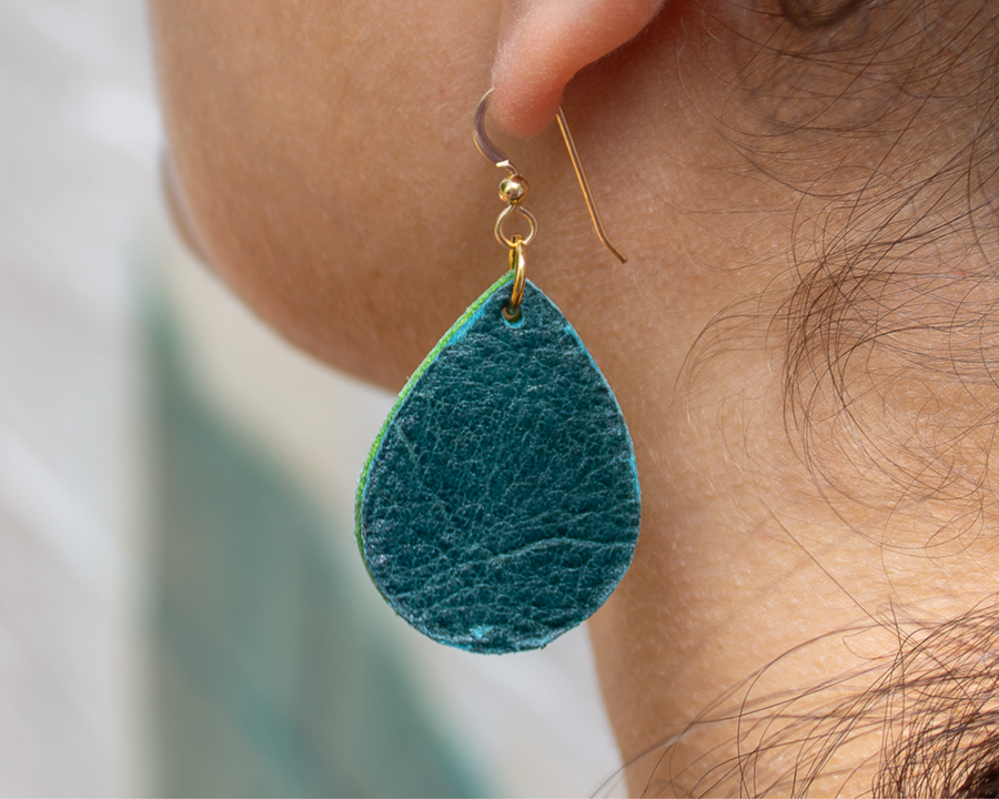 Kindness Drop Earring - Emerald Green