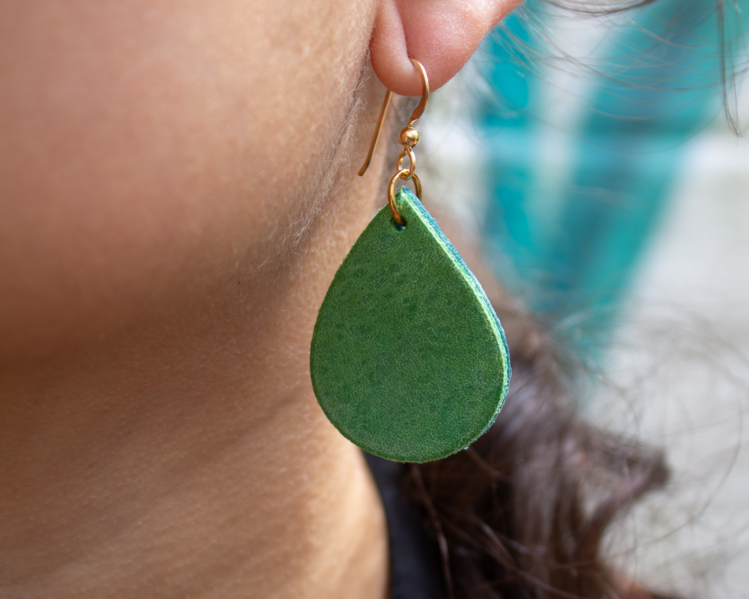 Kindness Drop Earring - Emerald Green
