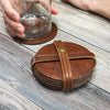 Leather Coasters / Black