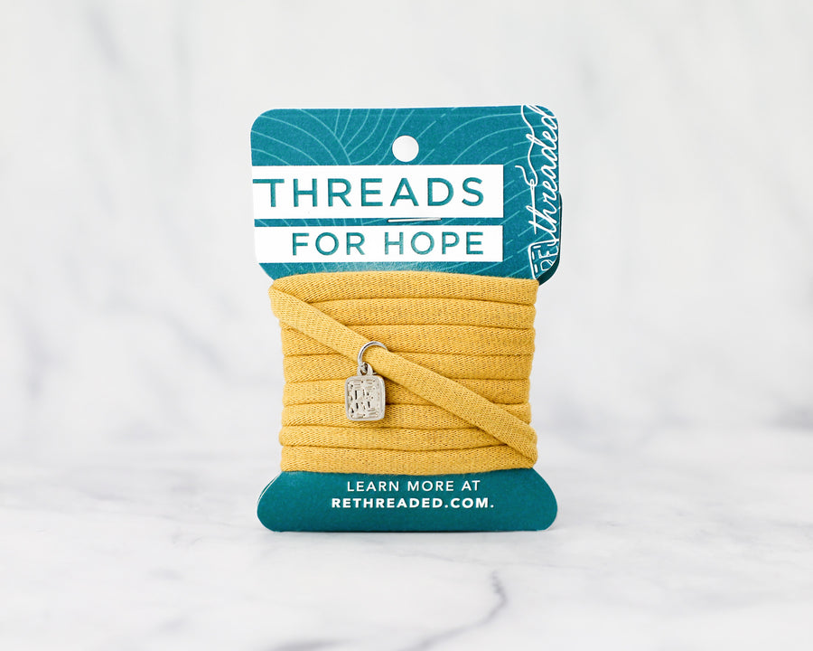 Threads for Hope Bracelet / Gold