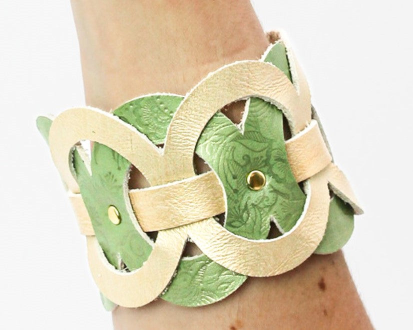 Filigree Cuff Bracelet / Golden Elemental