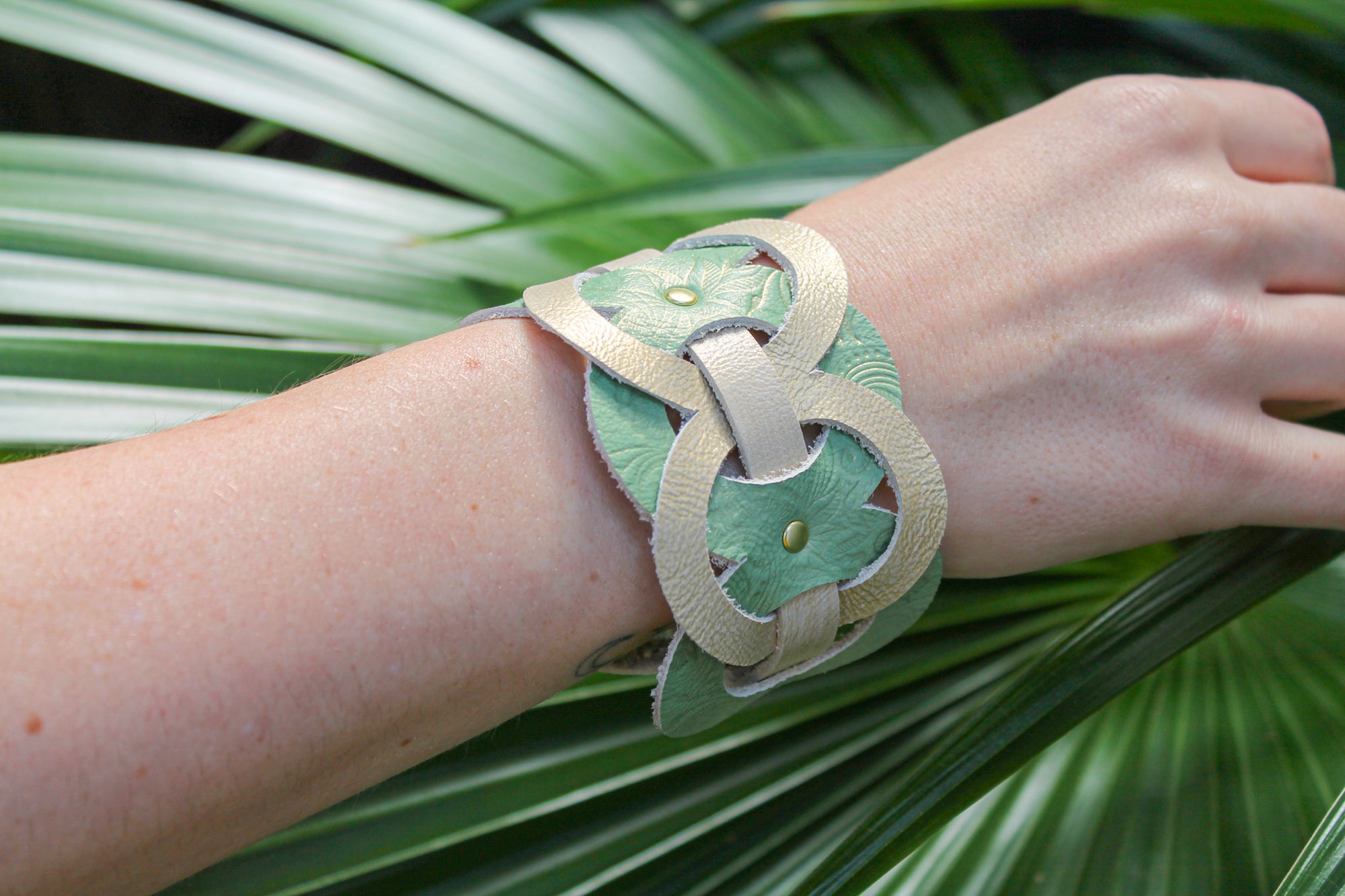 Filigree Cuff Bracelet / Golden Elemental