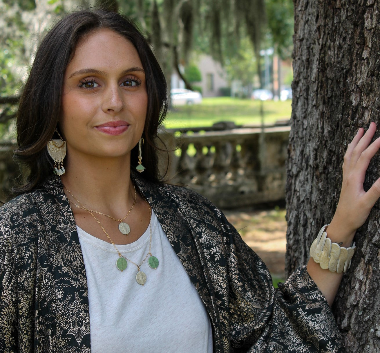 Flow Cuff Bracelet / Golden Elemental