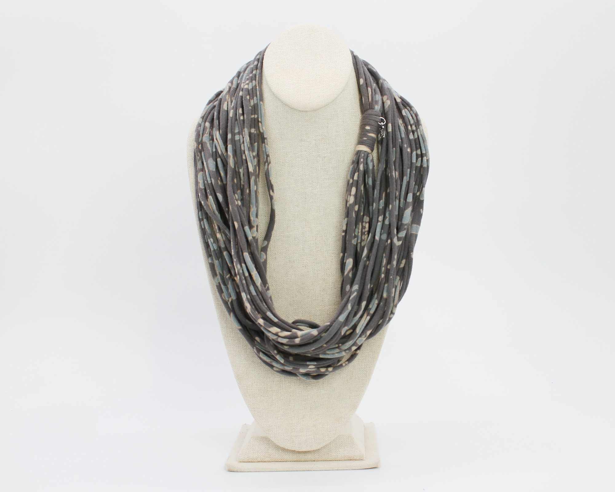 Hand Dyed Grace Scarf Dark Gray