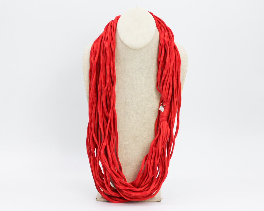 Hand Dyed Grace Scarf / Garnet