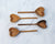 Hand-carved heart shaped tea spoon