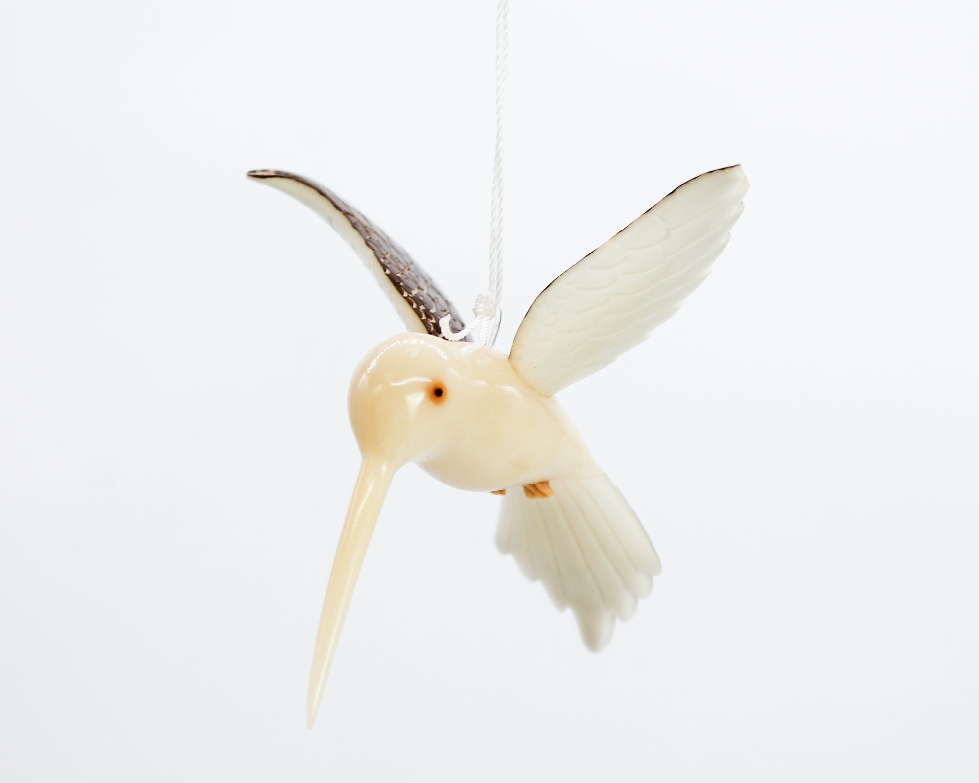 Tagua Nut Hummingbird Ornament