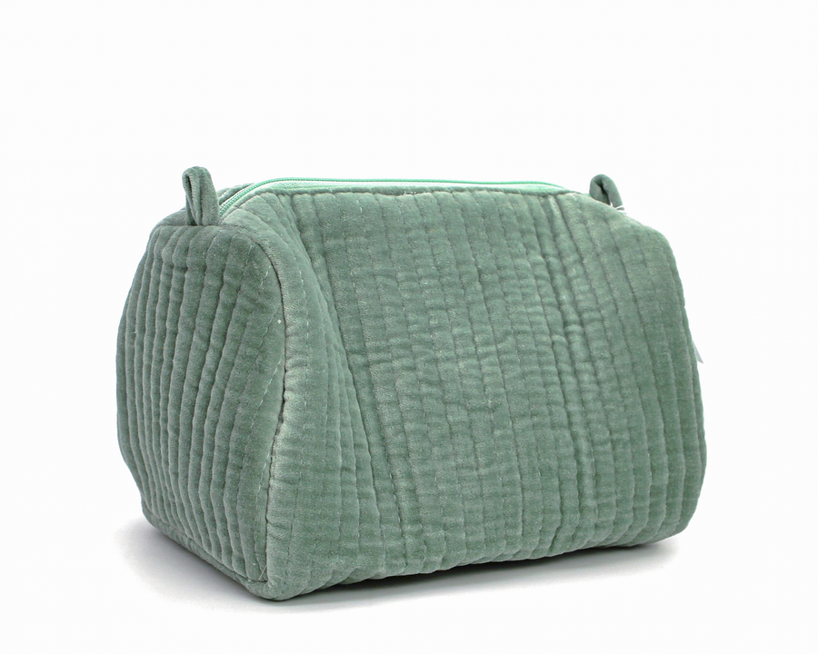 Velvet Cosmetic Pouch / Mint