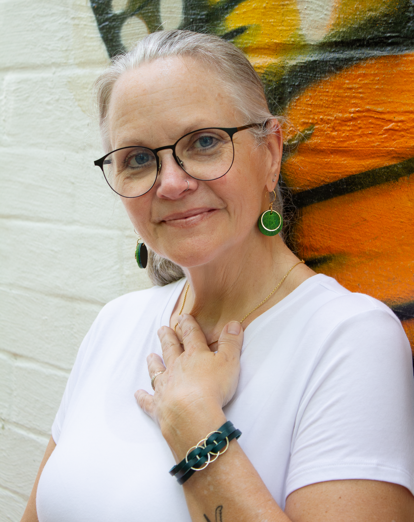 Community Earring - Emerald Green