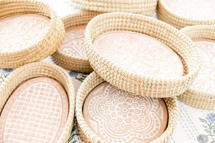 Signature Floral Bread Warmer Basket