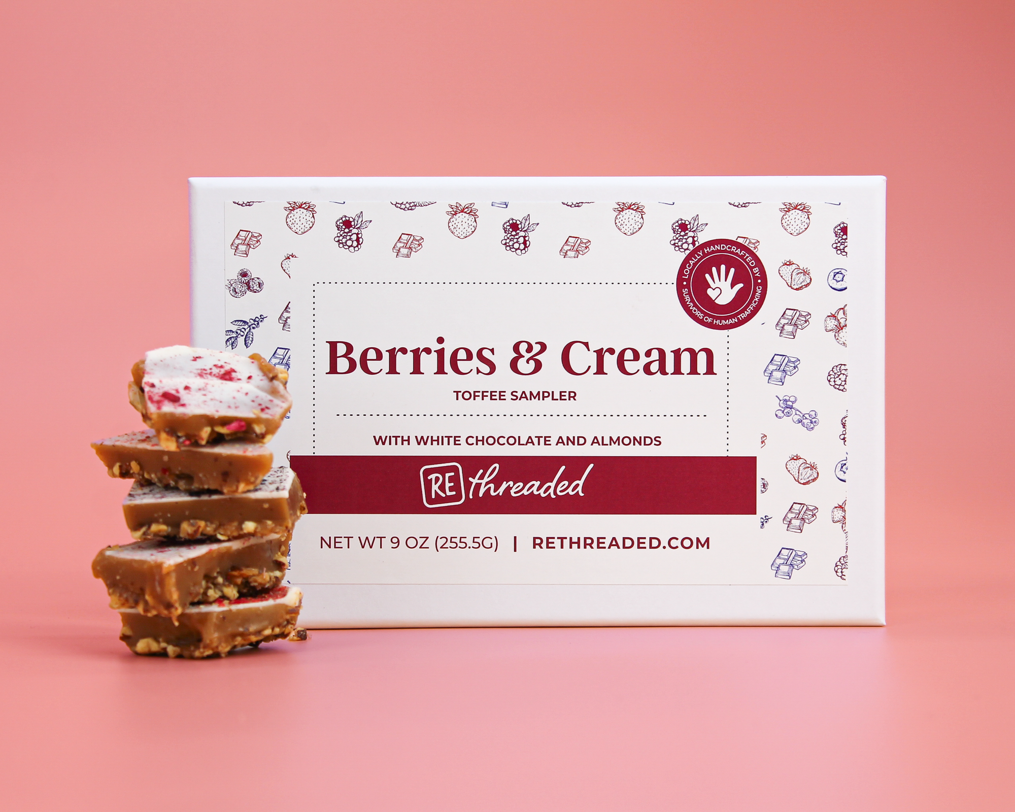 Berries & Cream Toffee Sampler