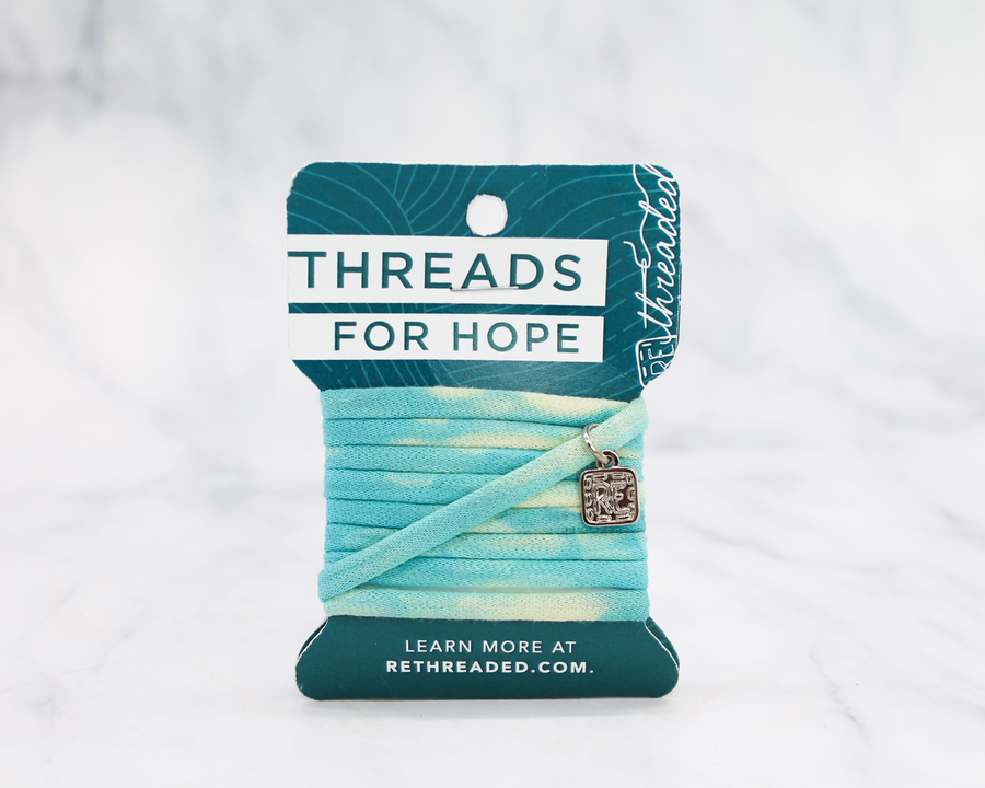Threads for Hope Caribbean Blue Hand Dyed