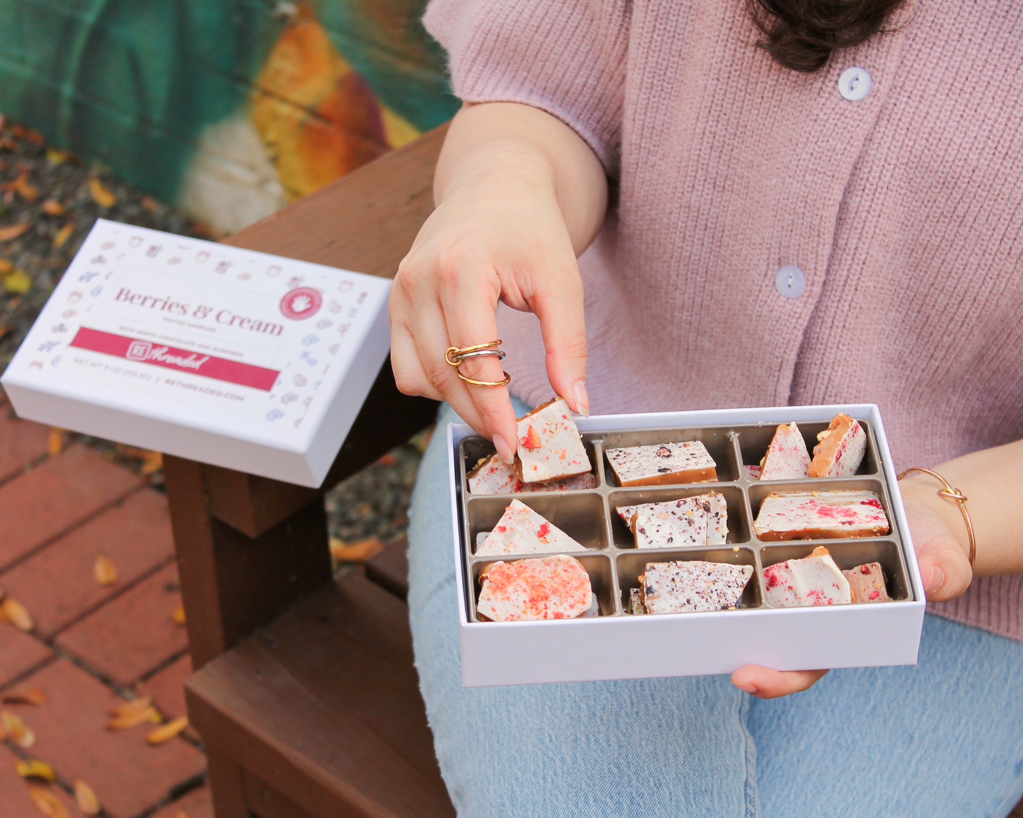 Berries & Cream Toffee Sampler