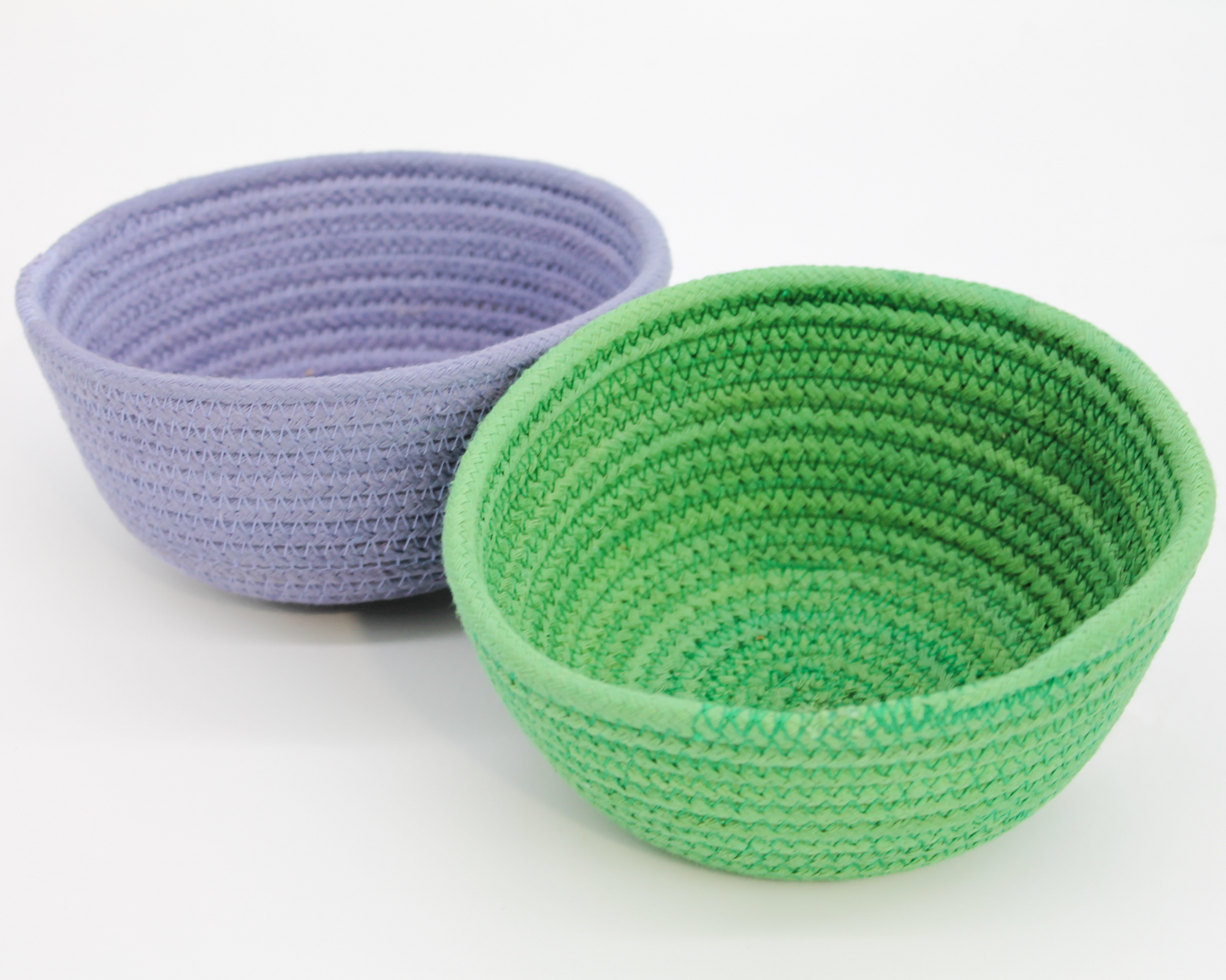 Handwoven Rope Bowl / Green