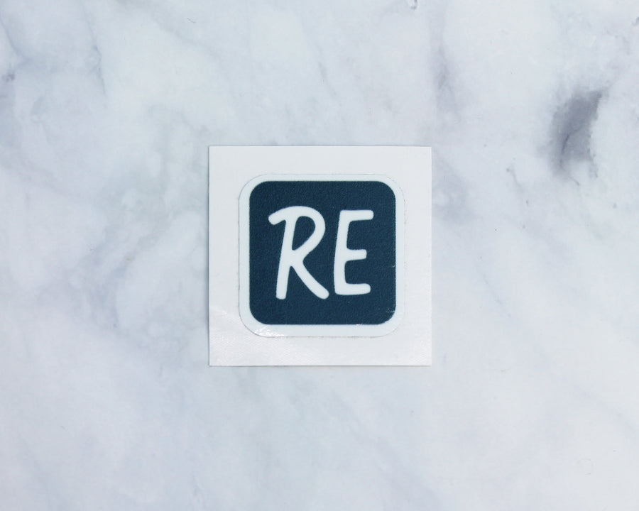 RE logo sticker