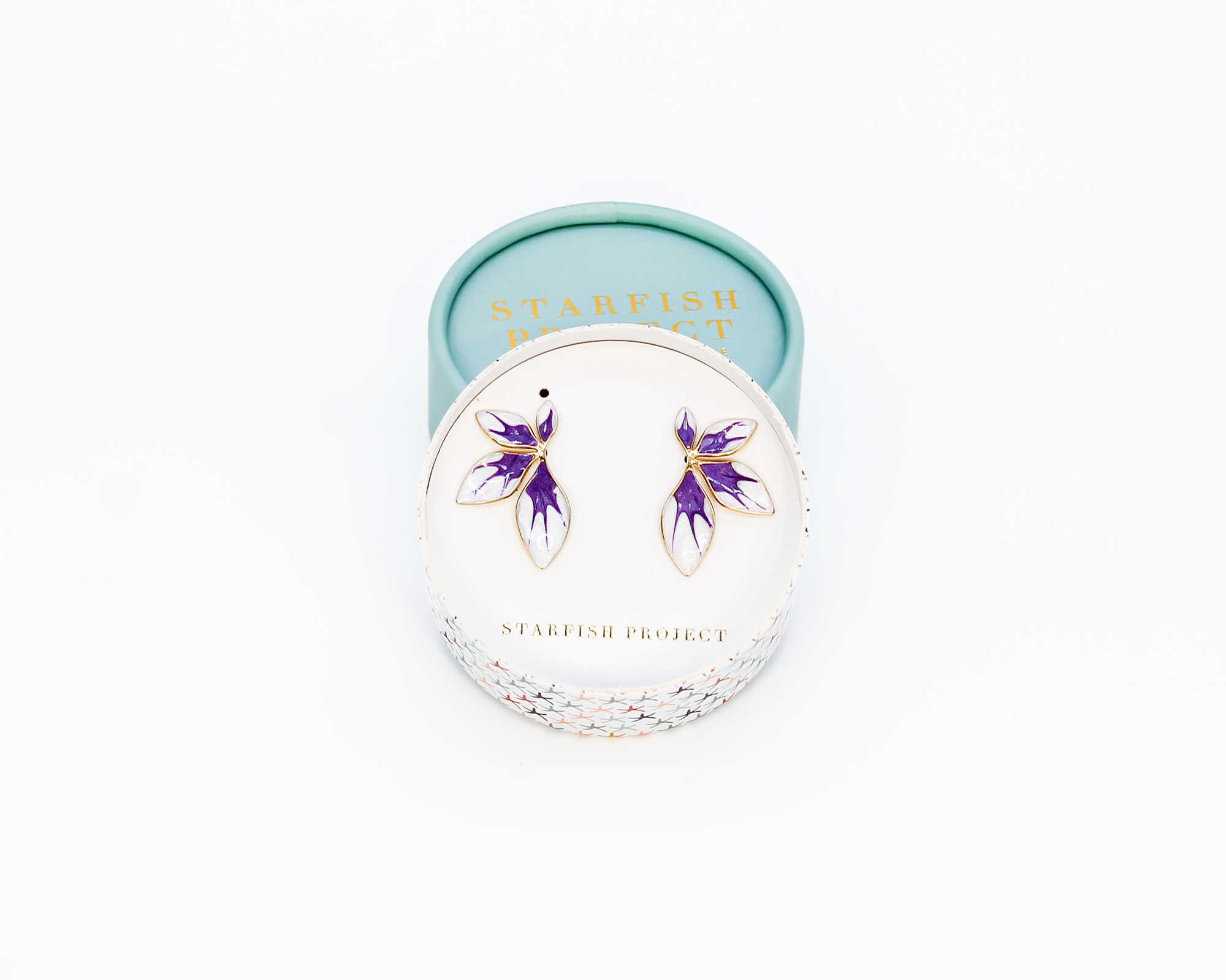 Flourish Lavender Leaf Earring