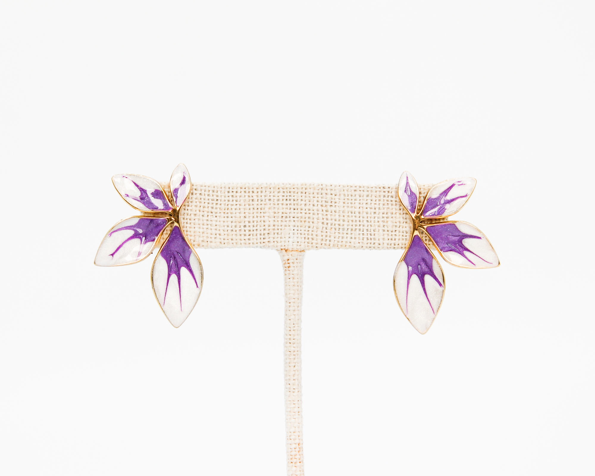 Flourish Lavender Leaf Earring
